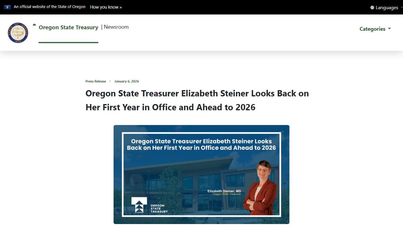 Newsroom - Oregon State Treasury